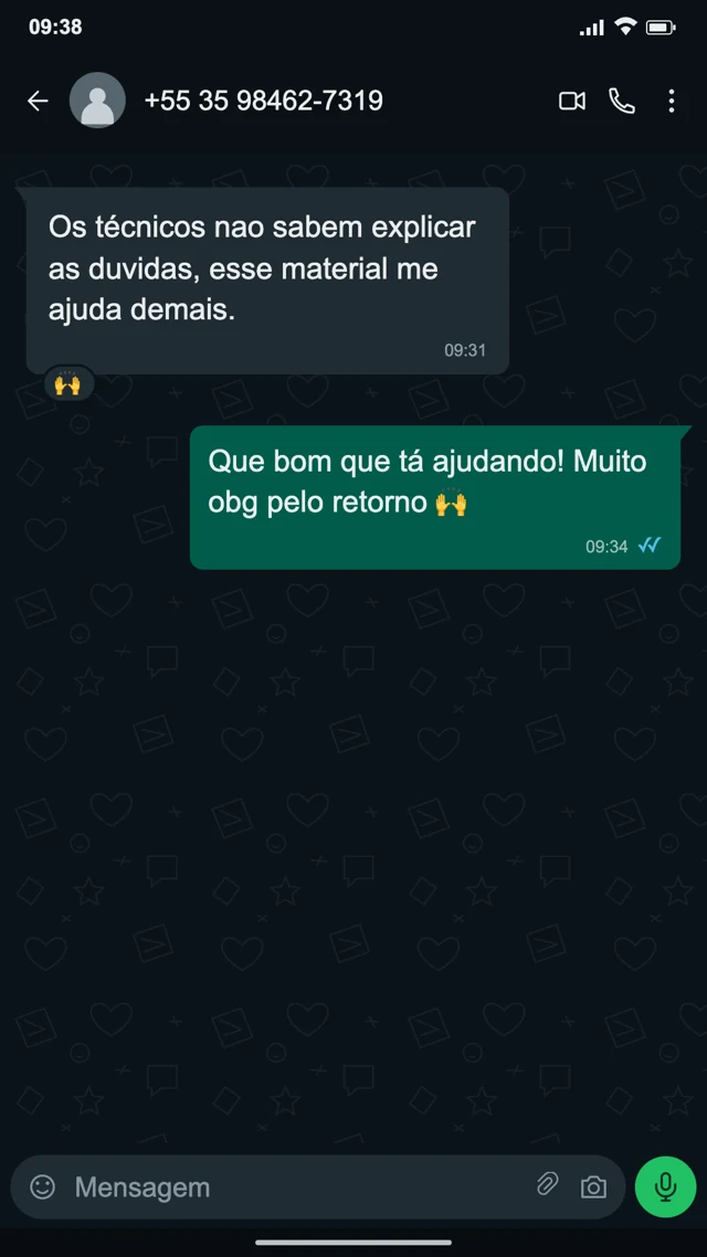 Conversa de cliente sobre os mapas de energia solar — depoimento 01