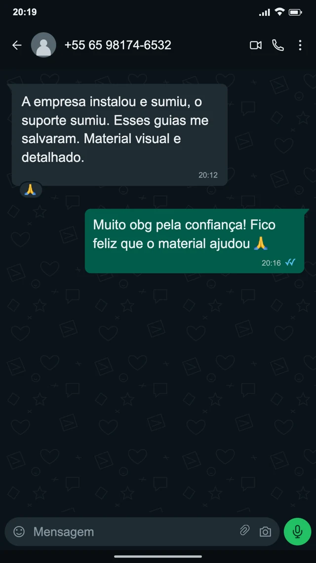 Conversa de cliente sobre os mapas de energia solar — depoimento 05